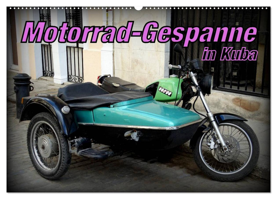 Motorrad-Gespanne in Kuba (CALVENDO Wandkalender 2027)