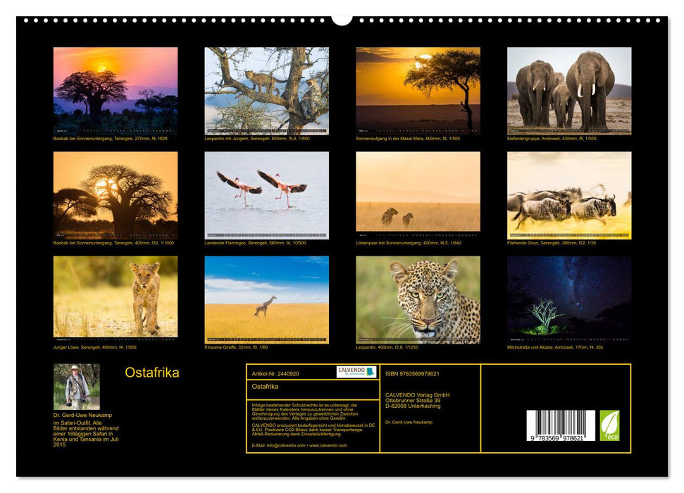 Ostafrika (CALVENDO Premium Wandkalender 2027)