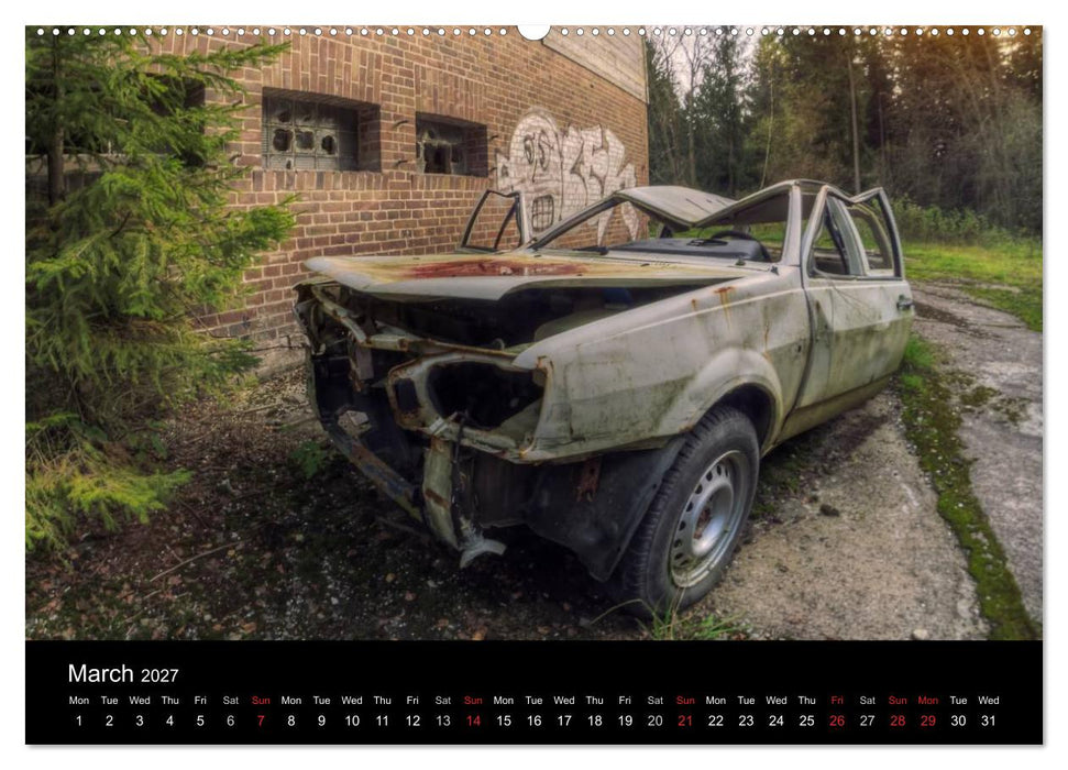 Sleeping Beauties Old Rusty Cars (CALVENDO Premium-Calendar 2027)