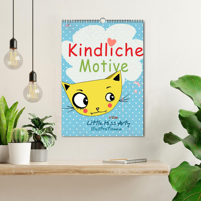 Kindliche Motive von Little Miss Arty - Illustrationen! (CALVENDO Wandkalender 2027)
