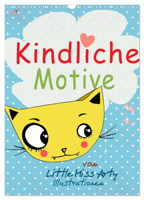 Kindliche Motive von Little Miss Arty - Illustrationen! (CALVENDO Wandkalender 2027)