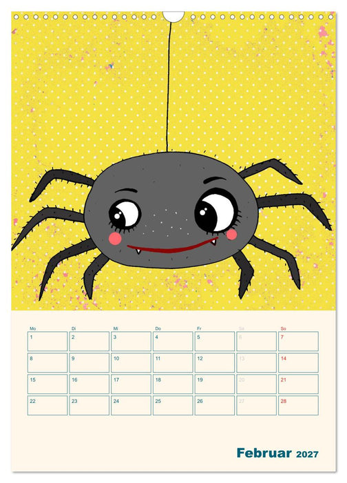 Kindliche Motive von Little Miss Arty - Illustrationen! (CALVENDO Wandkalender 2027)