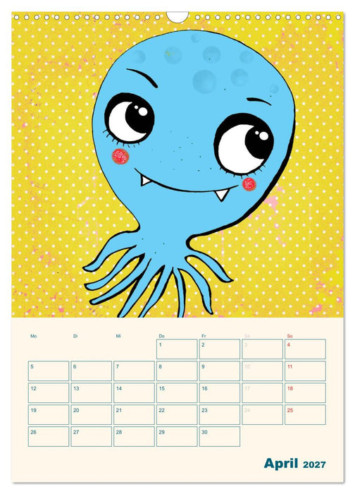 Kindliche Motive von Little Miss Arty - Illustrationen! (CALVENDO Wandkalender 2027)