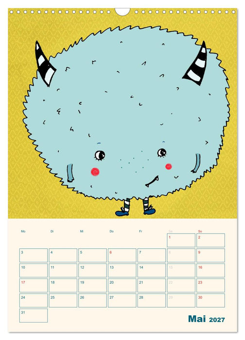 Kindliche Motive von Little Miss Arty - Illustrationen! (CALVENDO Wandkalender 2027)
