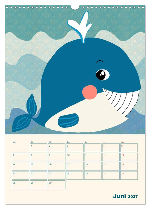 Kindliche Motive von Little Miss Arty - Illustrationen! (CALVENDO Wandkalender 2027)