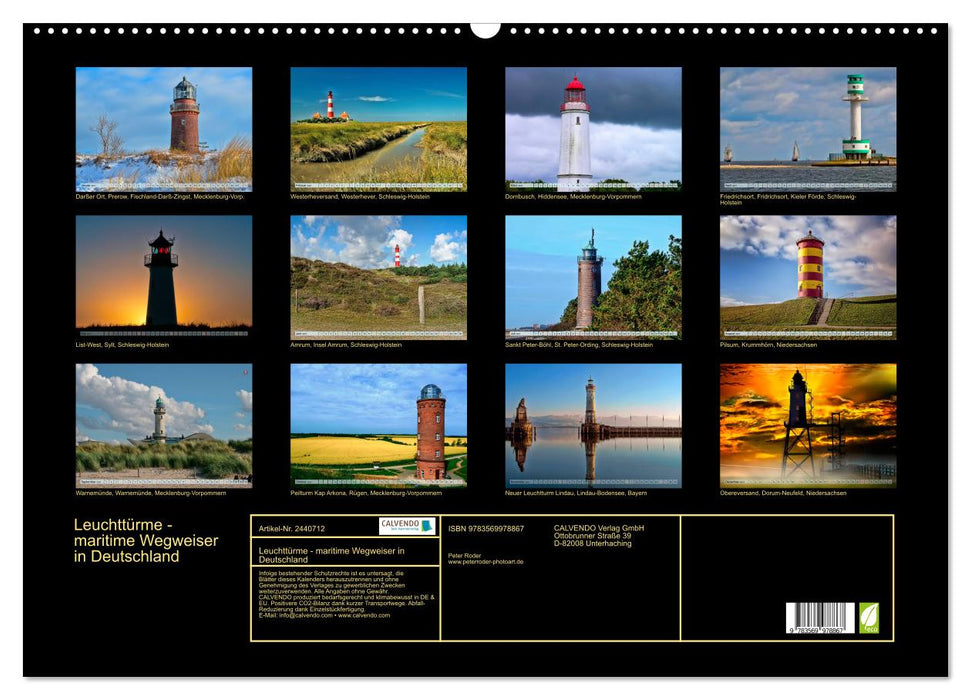 Leuchttürme - maritime Wegweiser in Deutschland (CALVENDO Wandkalender 2027)
