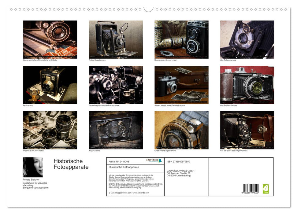 Historische Fotoapparate (CALVENDO Wandkalender 2027)
