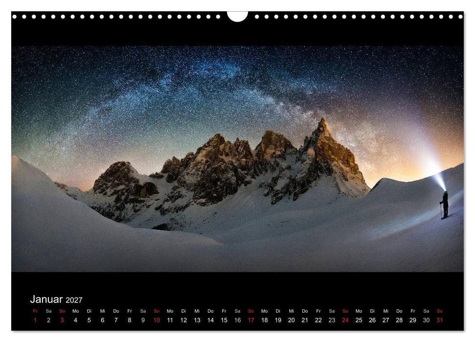 Sternensucher - Landschaft unter Sternen (CALVENDO Wandkalender 2027)