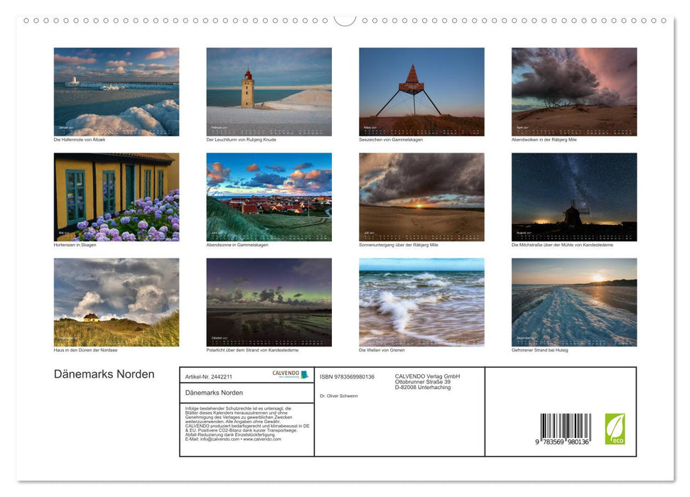 Dänemarks Norden (CALVENDO Premium Wandkalender 2027)