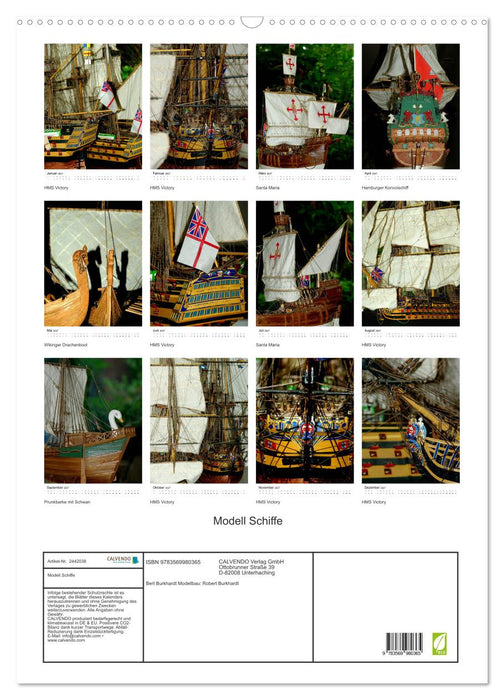 Modell Schiffe (CALVENDO Wandkalender 2027)