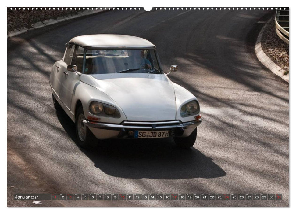 Citroën DS - Göttin in weiß (CALVENDO Wandkalender 2027)