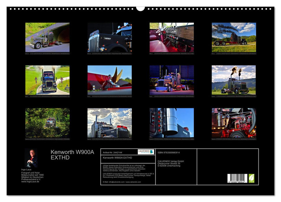 Kenworth W900A EXTHD (CALVENDO Wandkalender 2027)
