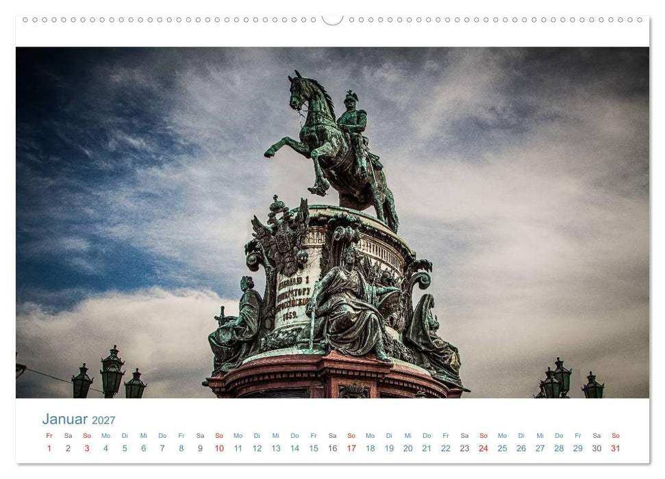Sankt Petersburg - "Venedig des Nordens" (CALVENDO Wandkalender 2027)