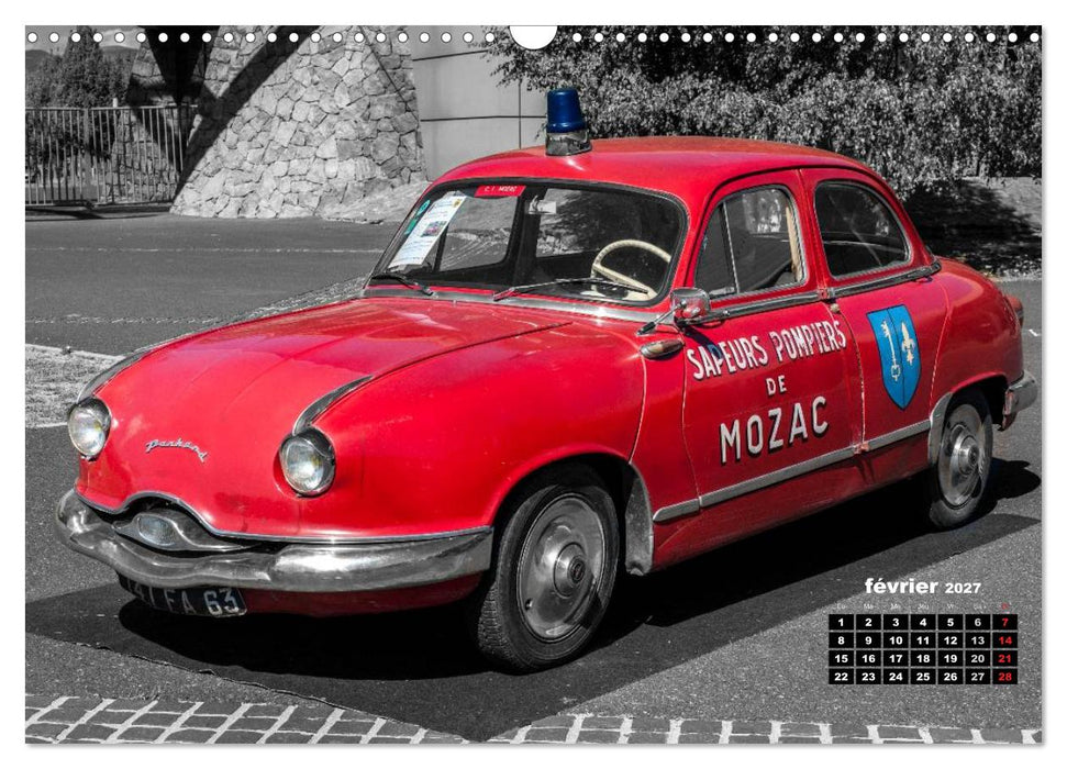 VÉHICULES de POMPIERS VINTAGE (CALVENDO Calendrier mensuel 2027)