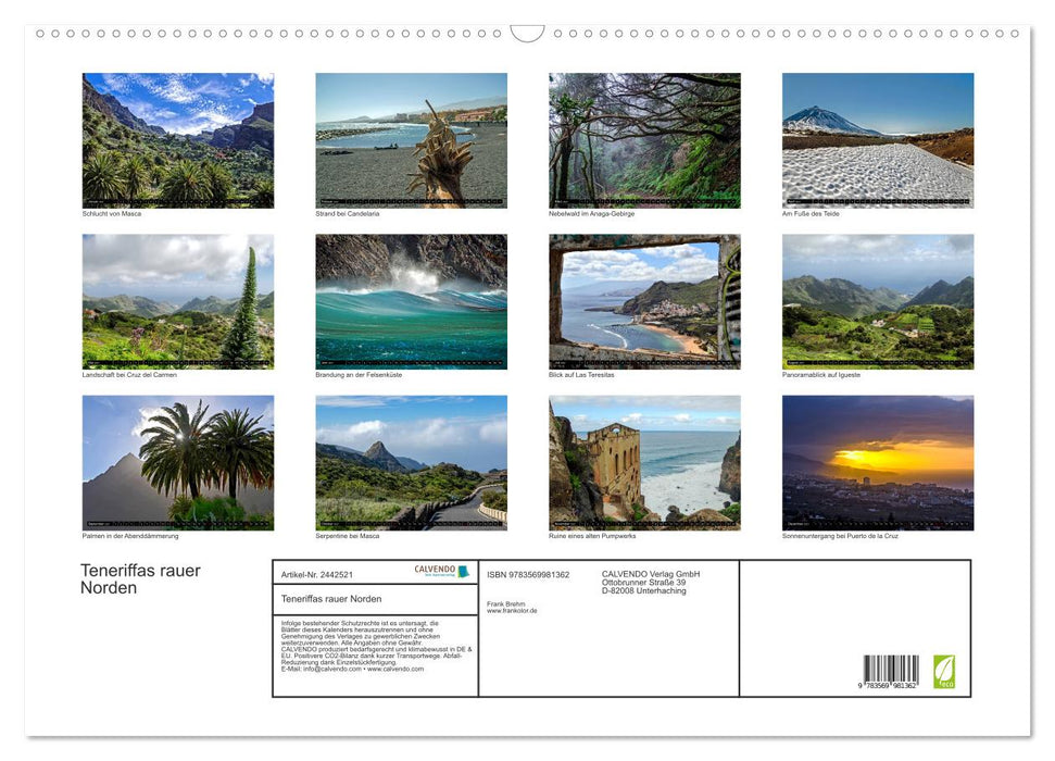 Teneriffas rauer Norden (CALVENDO Wandkalender 2027)