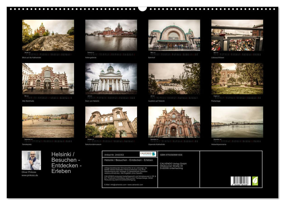 Helsinki / Besuchen - Entdecken - Erleben (CALVENDO Wandkalender 2027)