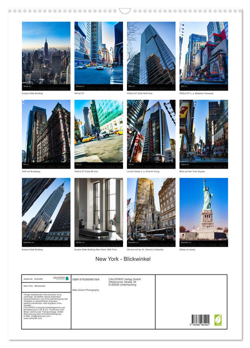 New York - Blickwinkel (CALVENDO Wandkalender 2027)