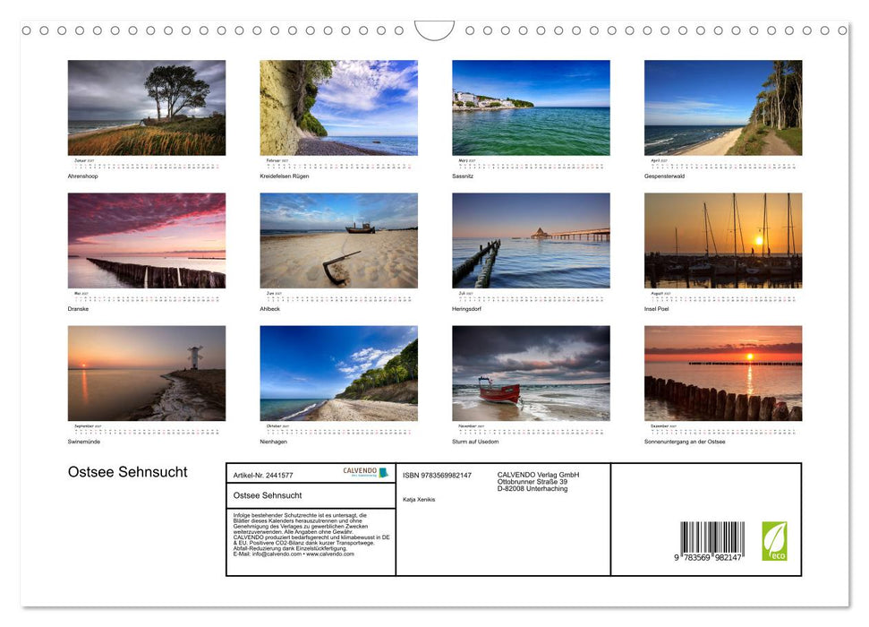 Ostsee Sehnsucht (CALVENDO Wandkalender 2027)