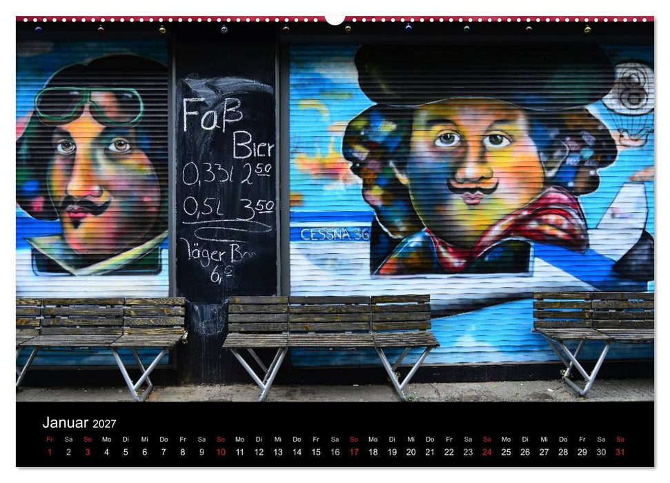 Urbane Kunst - Streetart 2027 (CALVENDO Premium Wandkalender 2027)