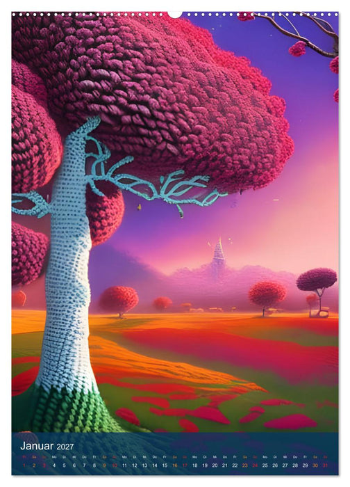 Botanische Häkelträume (CALVENDO Wandkalender 2027)