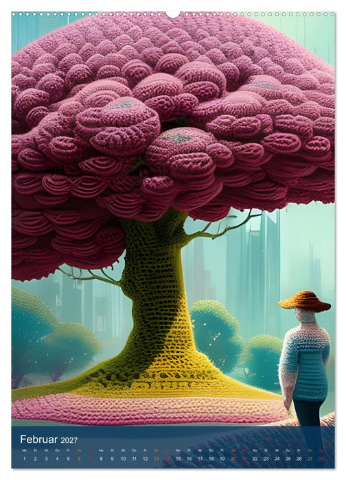 Botanische Häkelträume (CALVENDO Wandkalender 2027)