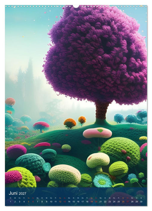Botanische Häkelträume (CALVENDO Wandkalender 2027)