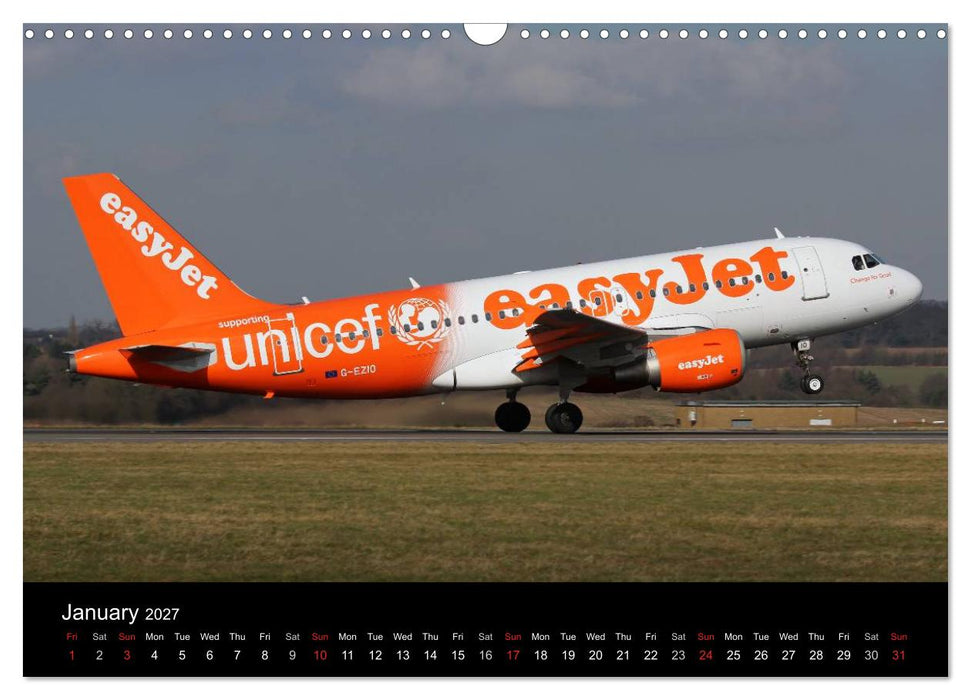 Airliners of the World (CALVENDO Monthly Calendar 2027)