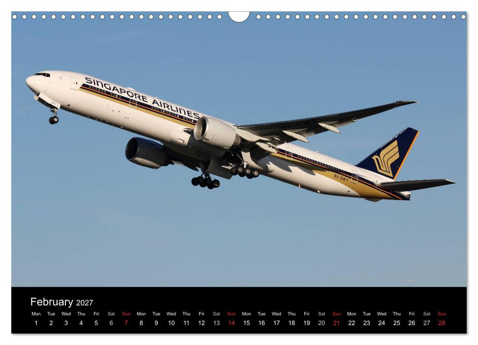 Airliners of the World (CALVENDO Monthly Calendar 2027)