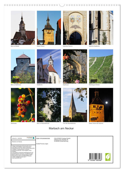 Marbach am Neckar (CALVENDO Premium Wandkalender 2027)