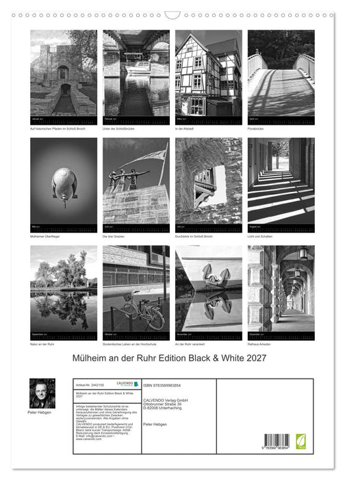 Mülheim an der Ruhr Edition Black & White 2027 (CALVENDO Wandkalender 2027)