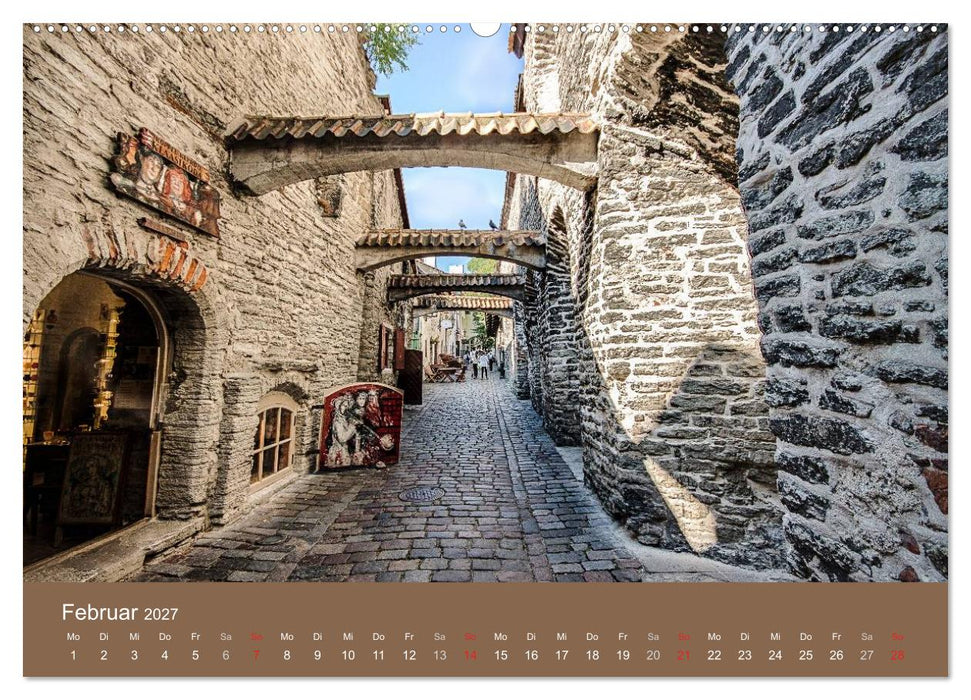 Tallinn - Streifzug durch die Altstadt (CALVENDO Wandkalender 2027)