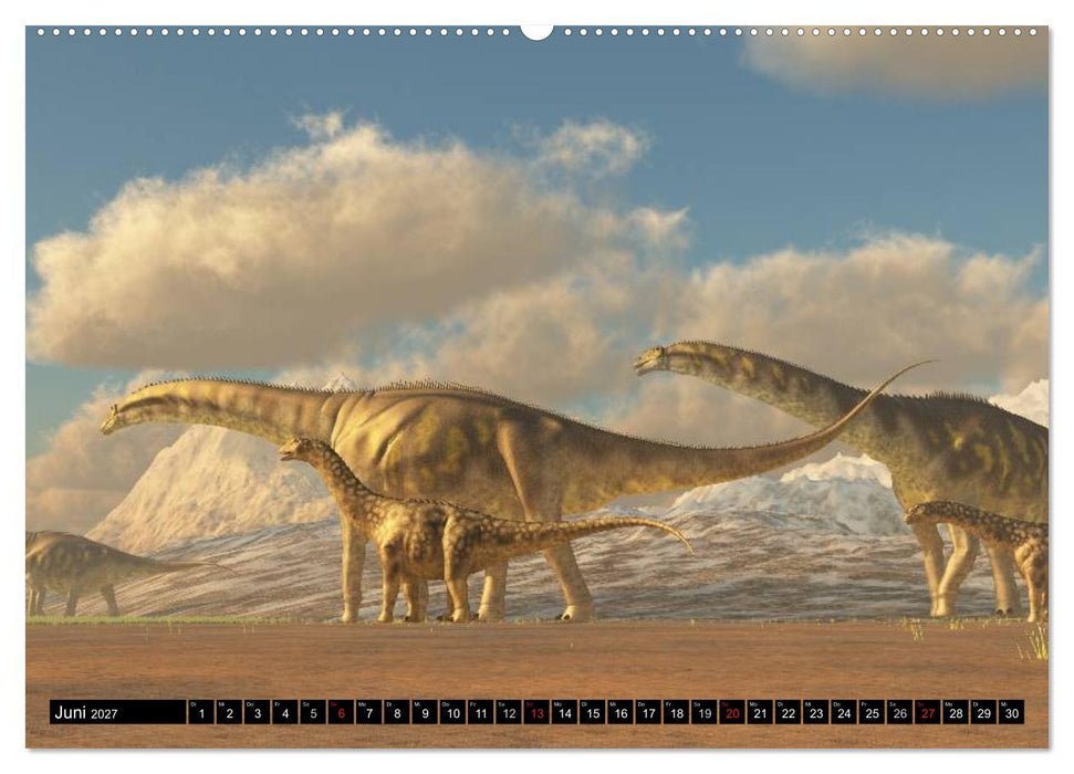 Dinosaurier. Urzeitliche Giganten (CALVENDO Premium Wandkalender 2027)