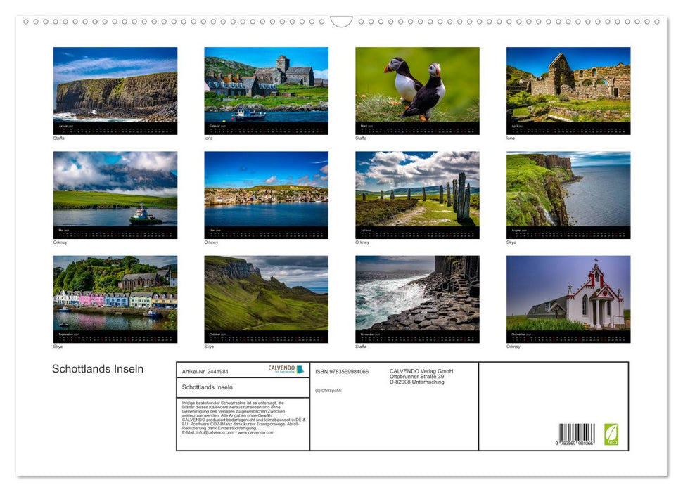 Schottlands Inseln (CALVENDO Wandkalender 2027)