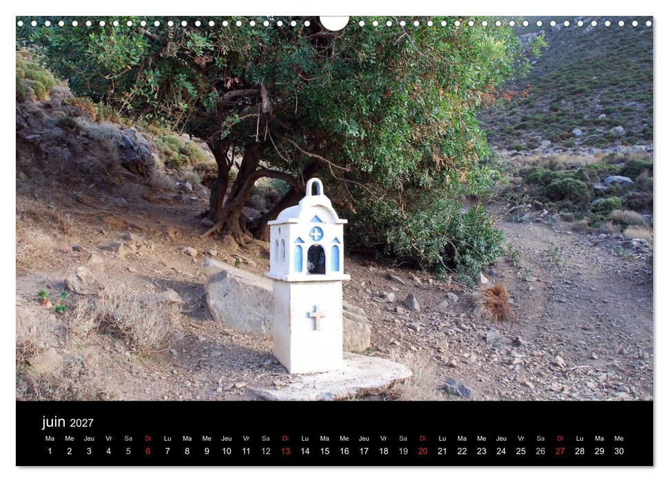 Crète, l'île rebelle (CALVENDO Calendrier mensuel 2027)
