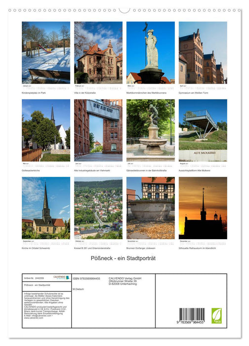 Pößneck - ein Stadtporträt (CALVENDO Premium Wandkalender 2027)