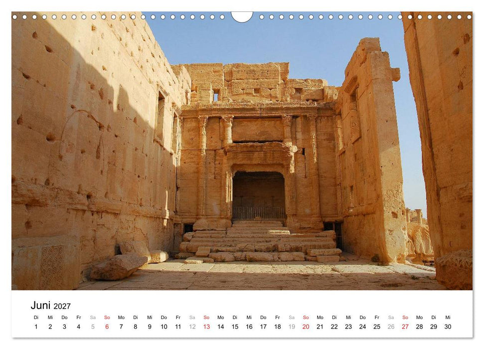 Syrien - verlorene Schätze (CALVENDO Wandkalender 2027)