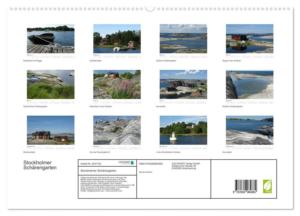 Stockholmer Schärengarten (CALVENDO Premium Wandkalender 2027)