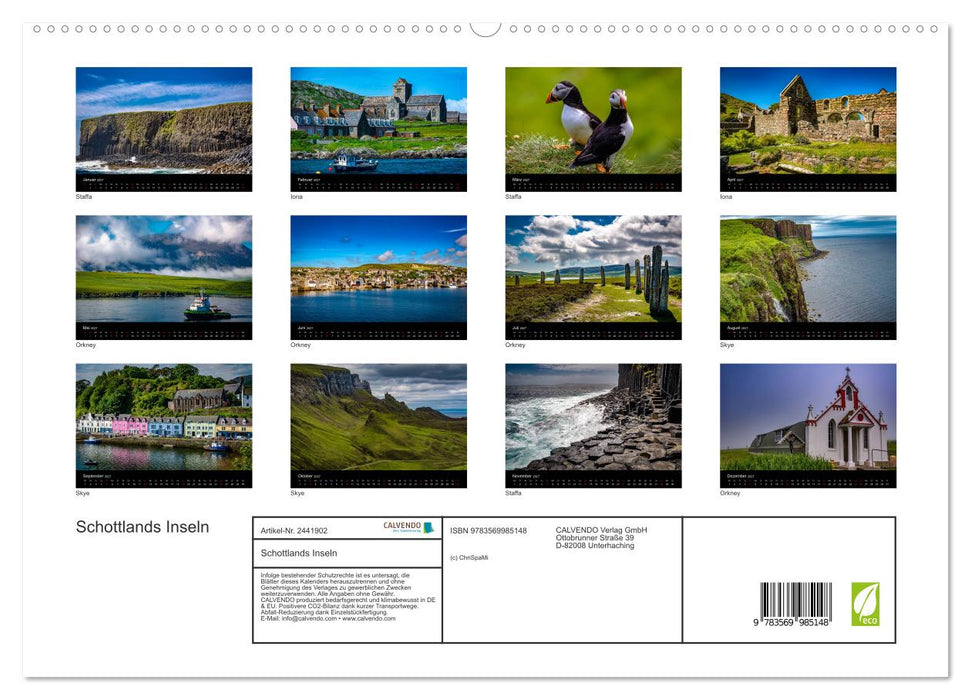 Schottlands Inseln (CALVENDO Premium Wandkalender 2027)