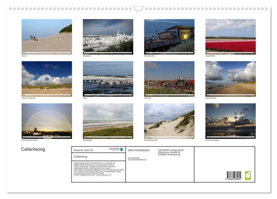 Callantsoog (CALVENDO Wandkalender 2027)