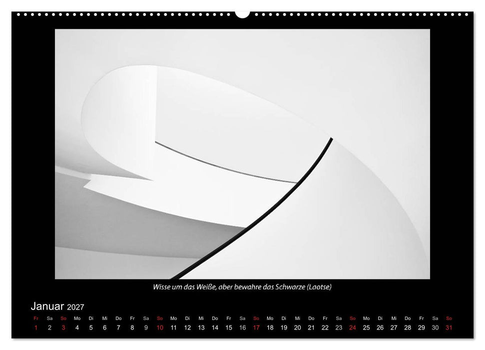 Schwarz-Weis(s)heiten (CALVENDO Wandkalender 2027)