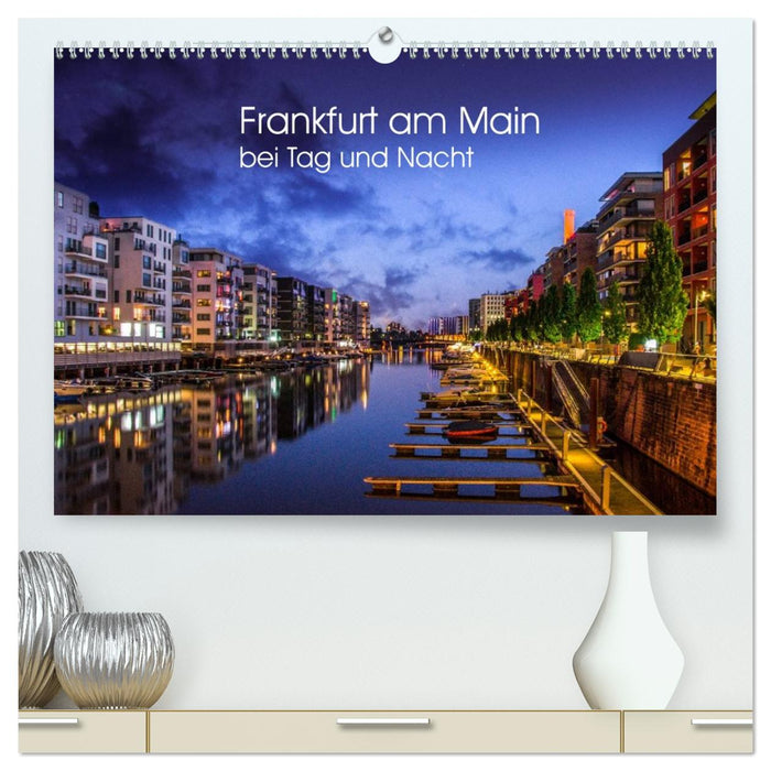 Frankfurt am Main bei Tag und Nacht (CALVENDO Premium Wandkalender 2027)