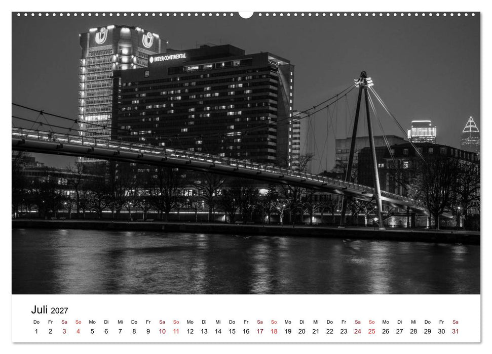 Frankfurt am Main bei Tag und Nacht (CALVENDO Premium Wandkalender 2027)