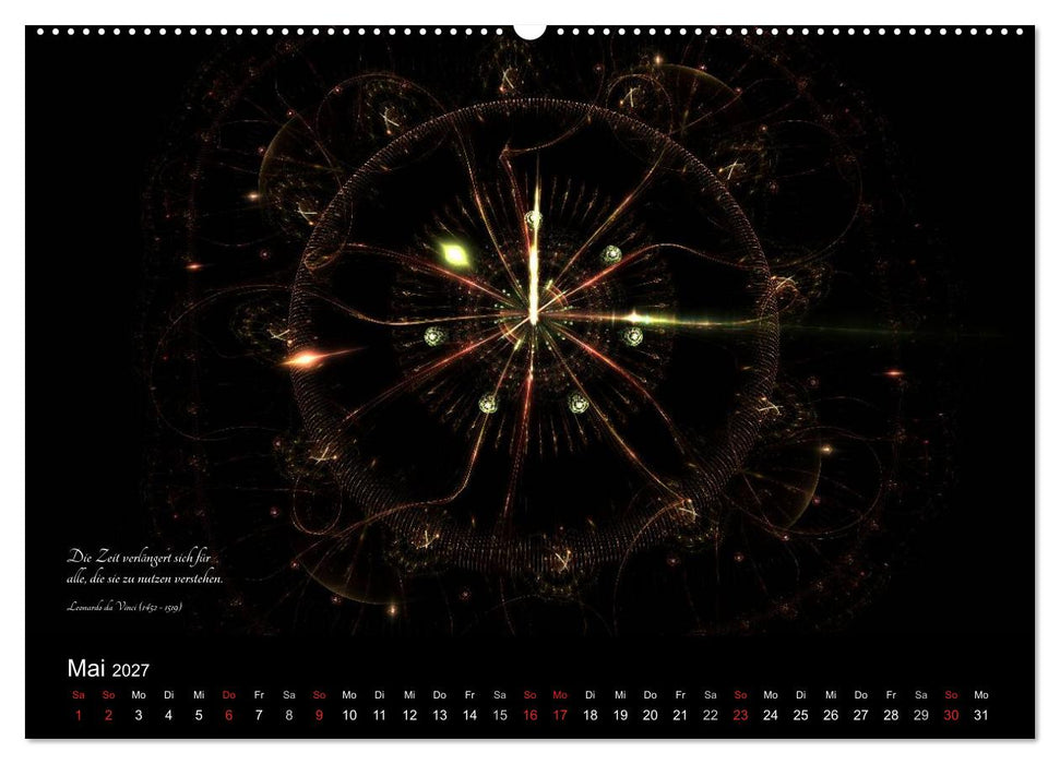 Zeit 2027 - Grafiken und Zitate (CALVENDO Wandkalender 2027)