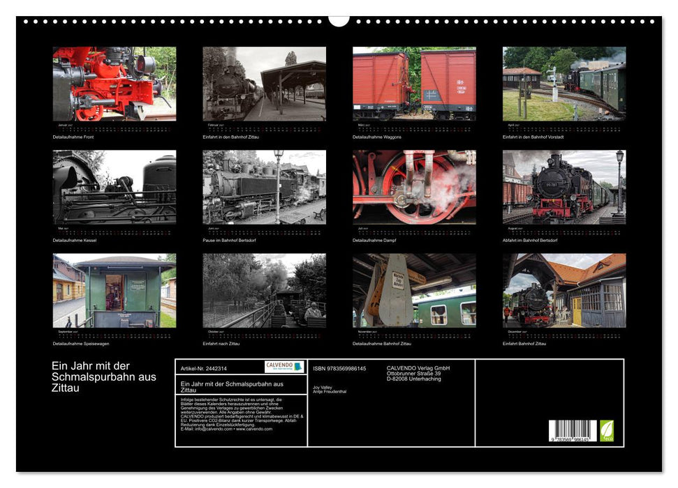 Ein Jahr mit der Schmalspurbahn aus Zittau (CALVENDO Wandkalender 2027)