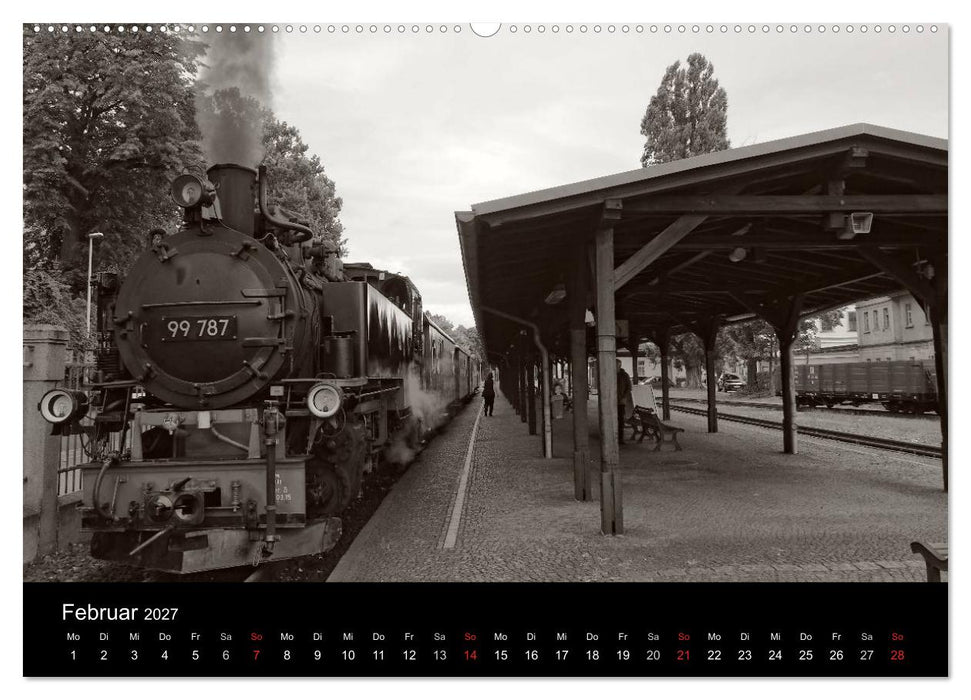 Ein Jahr mit der Schmalspurbahn aus Zittau (CALVENDO Wandkalender 2027)