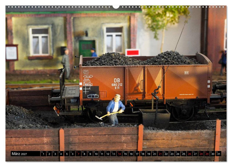 Kleine Bahnwelt in Spur 1 (CALVENDO Wandkalender 2027)