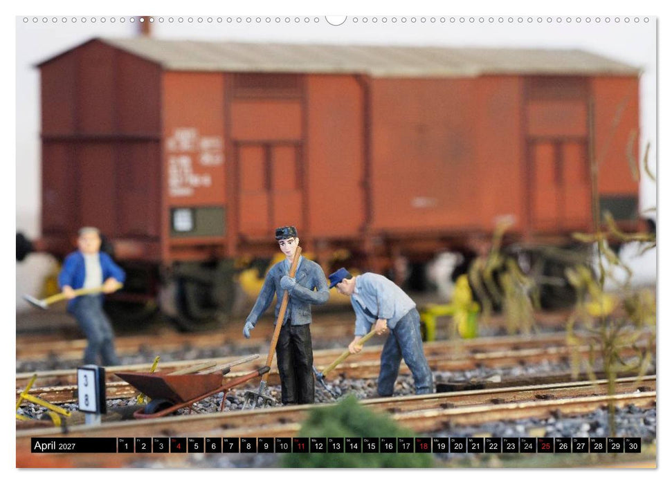 Kleine Bahnwelt in Spur 1 (CALVENDO Wandkalender 2027)