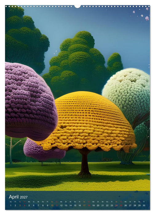 Botanische Häkelträume (CALVENDO Premium Wandkalender 2027)