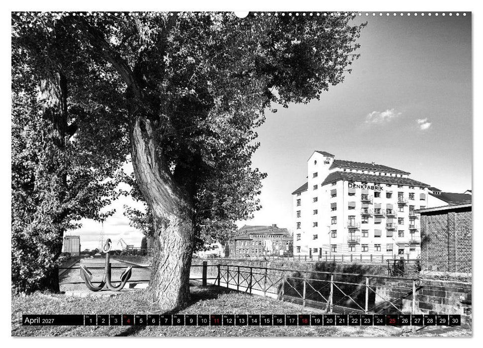 Magdeburg in Schwarz - Weiß (CALVENDO Wandkalender 2027)