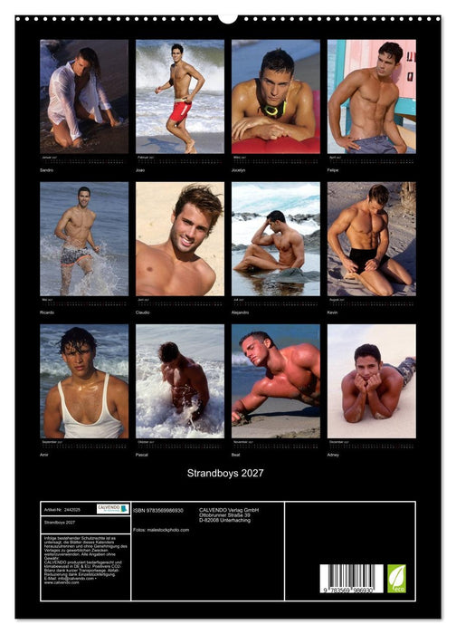 Strandboys 2027 (CALVENDO Premium Wandkalender 2027)